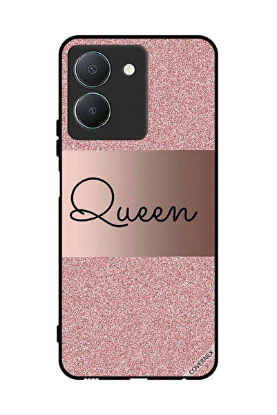 Covernex غطاء حماية لهاتف Vivo Y36 4G بخلفية لامعة من Queen Glitters