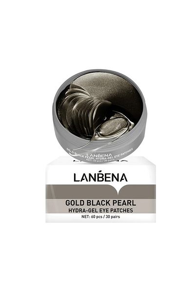 LANBENA Set 60x Eye Masks, LANBENA, Hydra-Gel, with Black Pearl Extract, Brightening Effect, 173gr