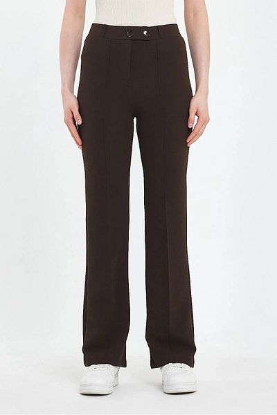 Vespo Double Button Lycra Palazzo Trousers