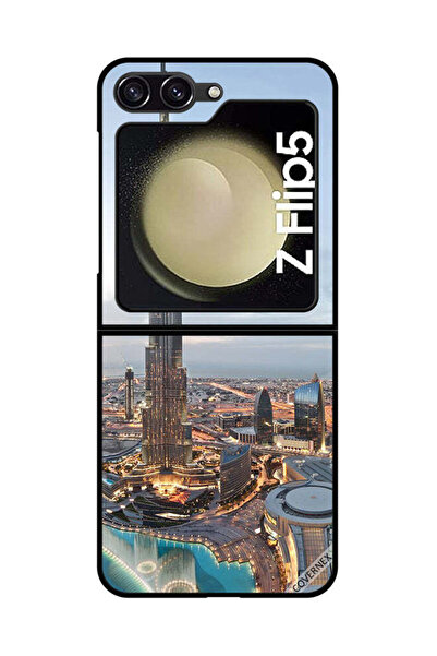 Covernex غطاء حماية لهاتف سامسونج جالاكسي زد فليب 5 منظر جميل لوسط مدينة دبي