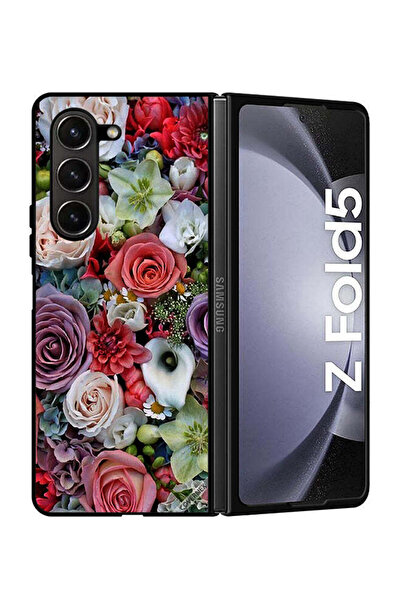 Covernex غطاء حماية لهاتف سامسونج جالاكسي زد فولد 5 بنقشة الورود والأوراق