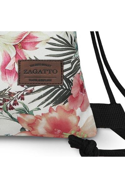 zagatto Women’s drawstring backpack, multicolor, 37x47 cm, waterproof, ultra-light, ZG710