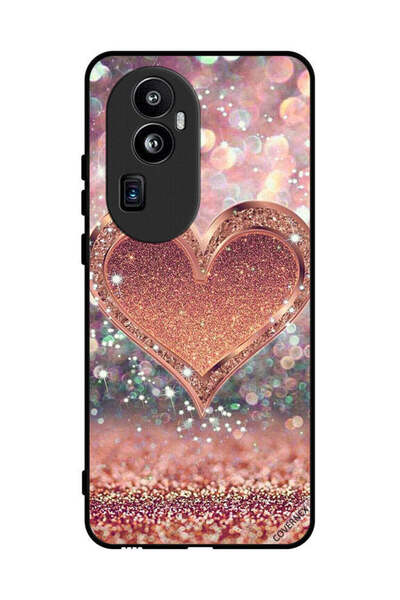 Covernex غطاء حماية لهاتف Oppo Reno 10 Pro Plus بتصميم قلب لامع