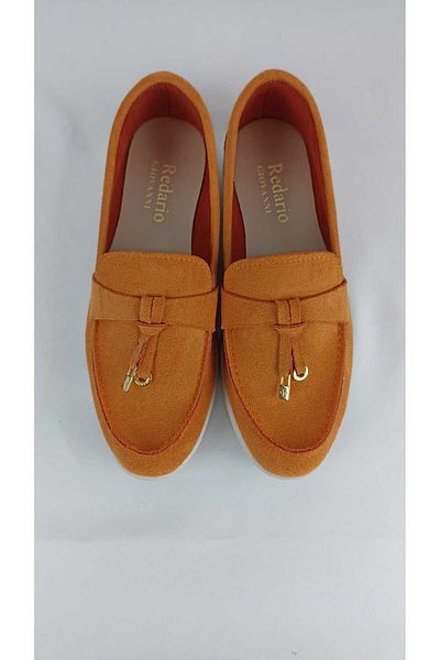 ZİO Women's Orange Suede Ballet