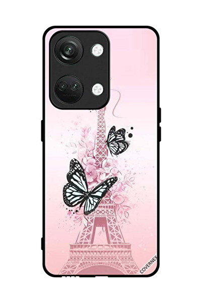 Covernex غطاء حماية لهاتف OnePlus Nord 3 5G برسومات فراشات على برج إيفل