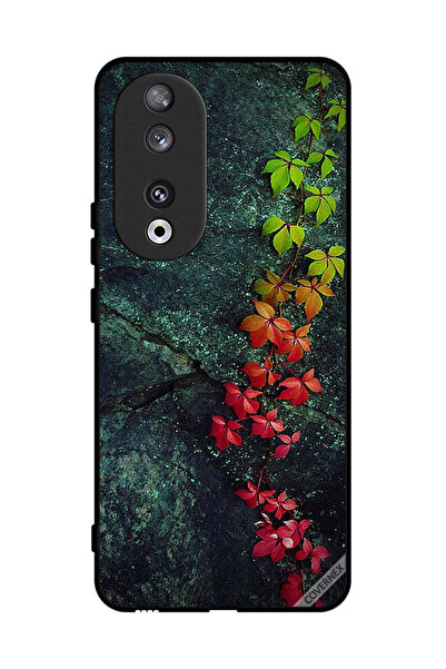 Covernex غطاء حماية لهاتف Honor 90 بأوراق جميلة