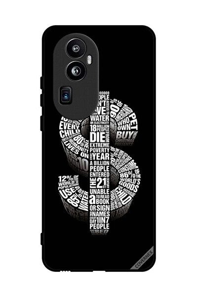 Covernex غطاء حماية لهاتف Oppo Reno 10 Pro Plus بطبعة دولار الخط