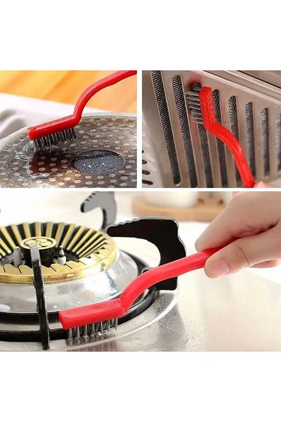 Mena Rise 3-Piece Detailed Cleaning Copper, Iron and Hard Plastic Wire Brush 1017157