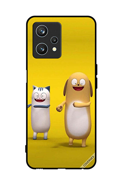 Covernex غطاء حماية لهاتف Realme 9 Pro قصة قطة وكلب