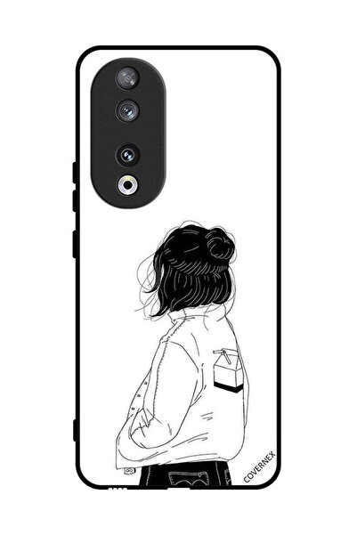 Covernex غطاء حماية لهاتف Honor 90 فتاة تفكر بعمق كبير