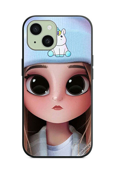 Covernex غطاء حماية لهاتف Apple iPhone 15 Plus بتصميم فتاة يونيكورن لطيفة