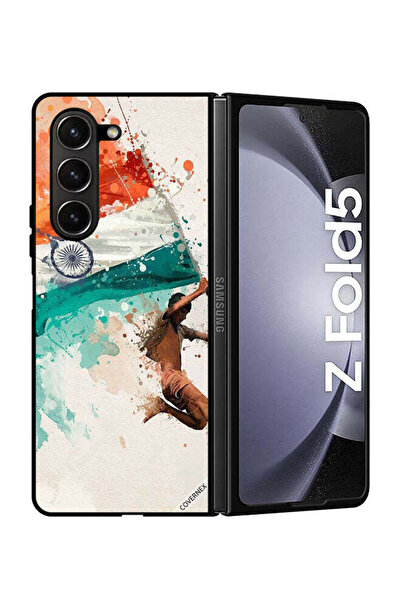 Covernex غطاء حماية لهاتف سامسونج جالاكسي زد فولد 5 يحمل علم الهند أثناء الطيران