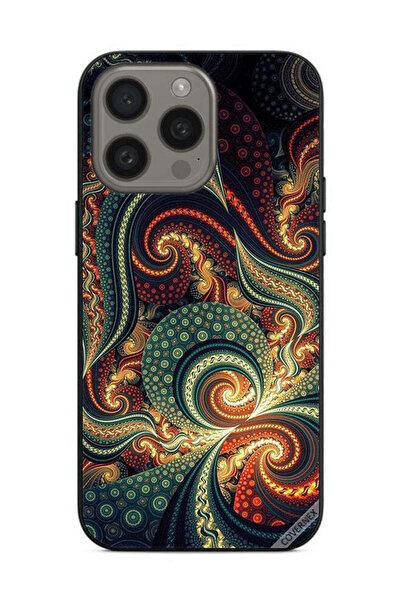 Covernex غطاء حماية لهاتف Apple iPhone 15 Pro بنمط ماندالا العتيق