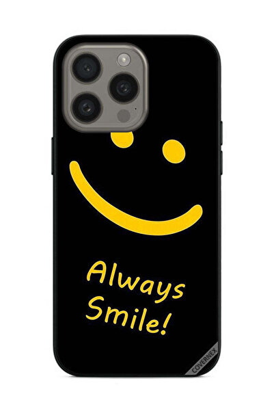 Covernex غطاء حماية لجهاز Apple iPhone 15 Pro - ابتسم دائمًا