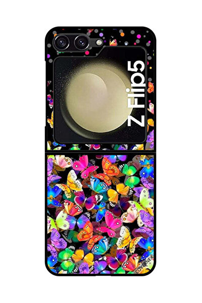 Covernex غطاء حماية لهاتف سامسونج جالاكسي زد فليب 5 بنقشة فراشات صغيرة
