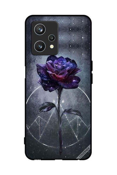 Covernex غطاء حماية لهاتف Realme 9 Pro بخلفية زهور داكنة