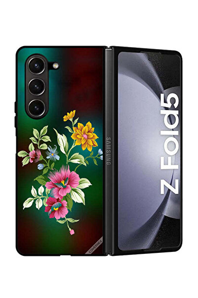 Covernex غطاء حماية لهاتف سامسونج جالاكسي زد فولد 5، تصميم زهور عالية الدقة