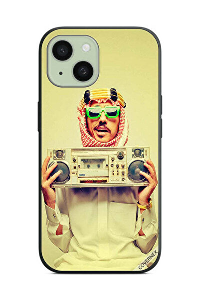 Covernex غطاء حماية لهاتف Apple iPhone 15 يحمل جهاز موسيقى عتيق