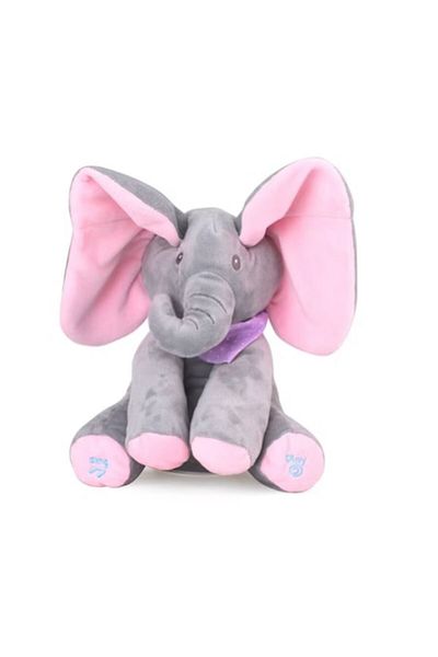 stuffix Elefantelul cantaret Flapsy – Roz, 30cm