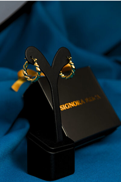 signoraerica Burma/Burgu Çiftli Kadın Çelik Halka Küpe