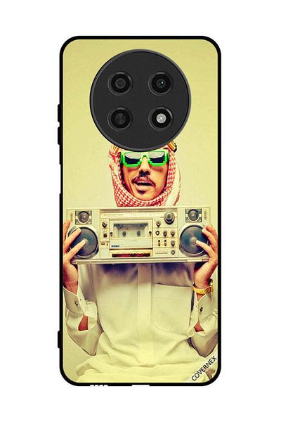 Covernex غطاء حماية لهاتف هواوي نوفا Y91 يحمل جهاز موسيقى عتيق