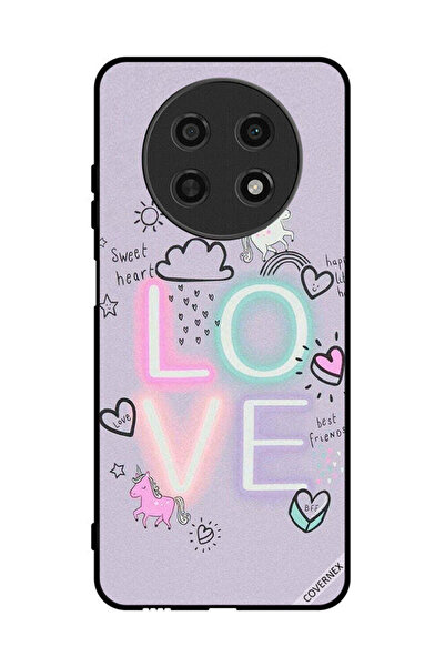 Covernex غطاء حماية لهاتف هواوي نوفا Y91 - قلب حلو، حب، يونيكورن
