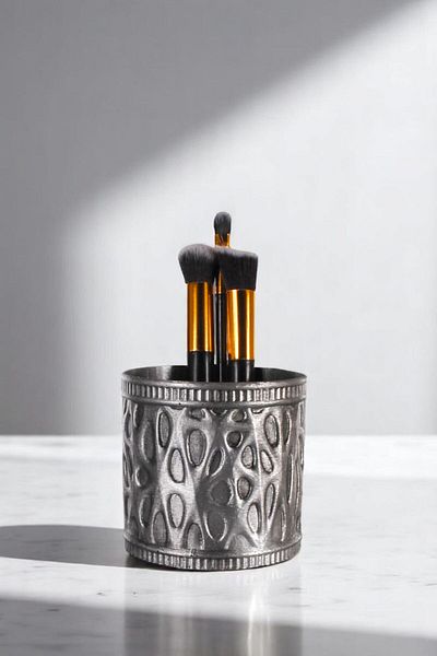 Evene Makeup Organizer Θήκη για πινέλο μακιγιάζ Organizer Organizer Ασημί Αντίκα Χρώμα Μοντέλο 76