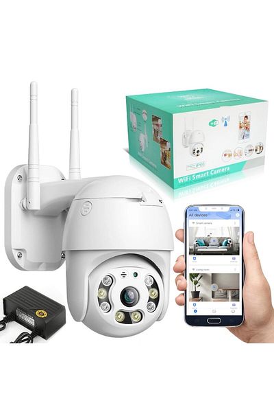 stuffix Camera supraveghere exterior, Rotatie 360°, WiFi, Zoom 4X, Full HD