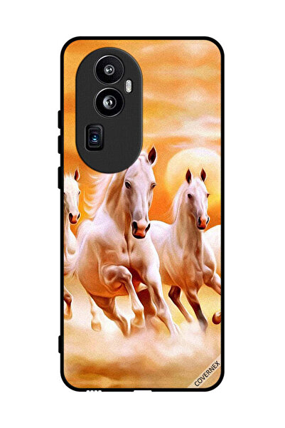 Covernex غطاء حماية لهاتف Oppo Reno 10 Pro Plus - خيول تركض