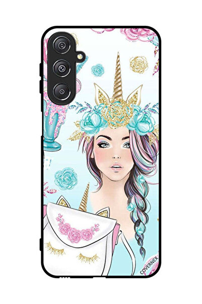 Covernex غطاء حماية لهاتف سامسونج جالاكسي M34 5G رموش على الحقيبة وفتاة وحيد ...