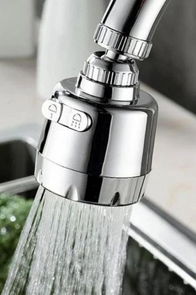 Mena Rise Şirinshop Chrome 3-Function Kitchen Sink Head 360 Degree Rotating Faucet Head Saving 1410