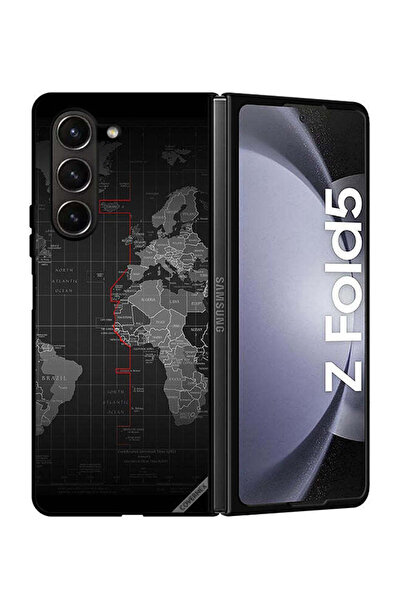 Covernex غطاء حماية لهاتف سامسونج جالاكسي زد فولد 5 مع خريطة العالم