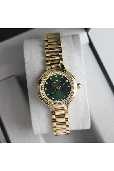 FERRO F21493B6 Women's Wrist Watch with Steel Band