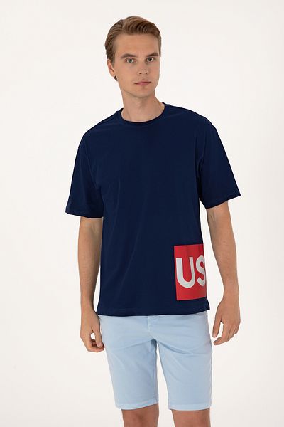 U.S. Polo Assn. Men's Comfort Fit Crew Neck Navy Blue T-Shirt 50306879-Vr033