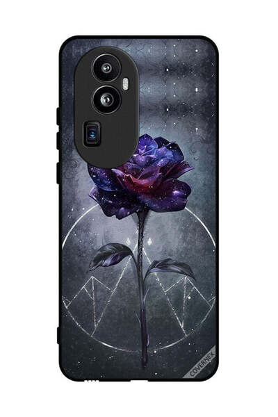 Covernex غطاء حماية لهاتف Oppo Reno 10 Pro Plus بخلفية زهور داكنة