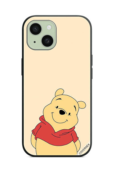 Covernex غطاء حماية لهاتف Apple iPhone 15 - الدب في وضع السعادة