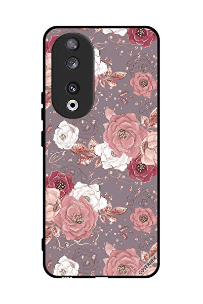 Covernex غطاء حماية لهاتف Honor 90 بخلفية زهرية