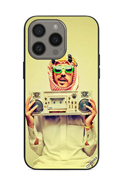 Covernex غطاء حماية لهاتف Apple iPhone 15 Pro يحمل جهاز موسيقى عتيق