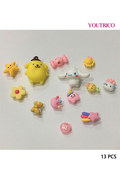 Youtrico 13pcs Cinnamoroll Jibbitz Charms for Slipper Ornament