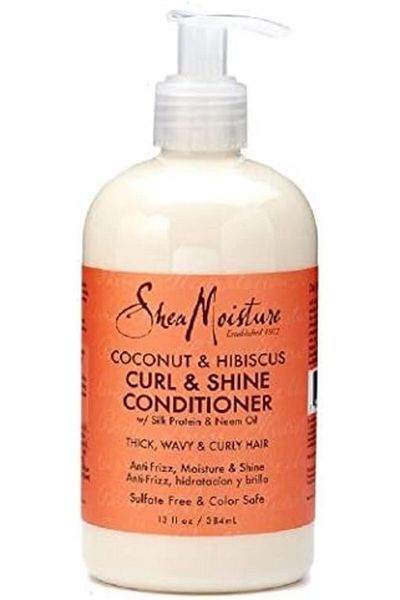 Shea Moisture Coconut and Hibiscus Combination Pack - 13 oz Curl & Shine Conditioner & 12 oz Curl En