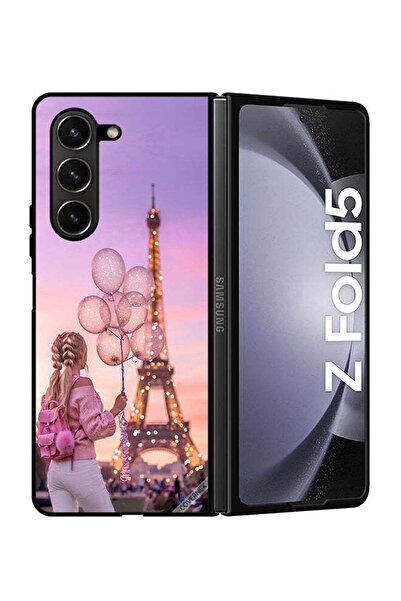 Covernex غطاء حماية لهاتف سامسونج جالاكسي زد فولد 5، فتاة تحمل بالونات
