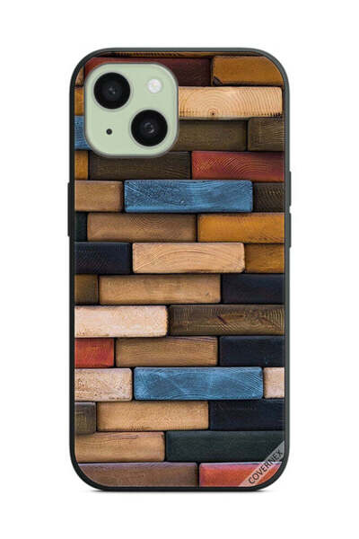 Covernex Protective Case Cover For Apple iPhone 15 Plus Wooden Wall