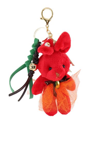 KEEBA Keychain Bag Charm. Mirror Ornament. Bag Accessory. Keychain Plush Rabbit Knitted Rope Bag Charm