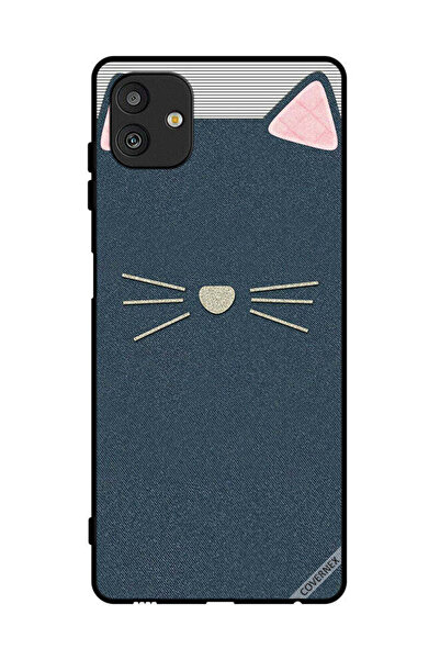 Covernex غطاء حماية لهاتف سامسونج جالاكسي M13 5G بنمط فني جلدي على شكل قطة