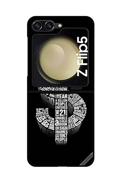 Covernex غطاء حماية لهاتف سامسونج جالاكسي زد فليب 5 بطبعة دولار الخط