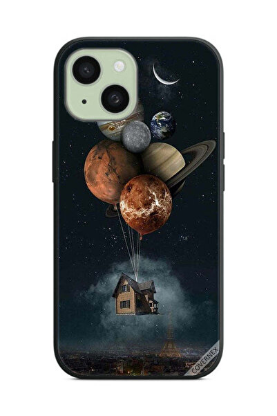 Covernex غطاء حماية لهاتف Apple iPhone 15 Plus - Balloon Planets Takes Home