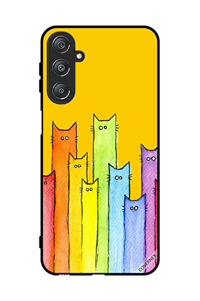 Covernex غطاء حماية لهاتف سامسونج جالاكسي M34 5G - رسمة دمية قطة