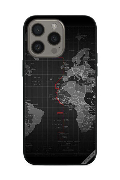 Covernex غطاء حماية لهاتف Apple iPhone 15 Pro Max خريطة العالم
