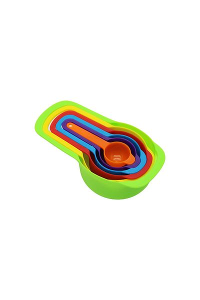 Mena Rise Diyar-Ifırsatshop 6Pcs Plastic Colorful Size Spoon Set 1017157