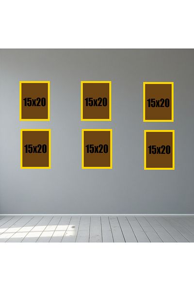 Tooall 15X20 Gold Color Empty Frame Set – 4-Piece & 6-Piece Gold Wall Decor Frame